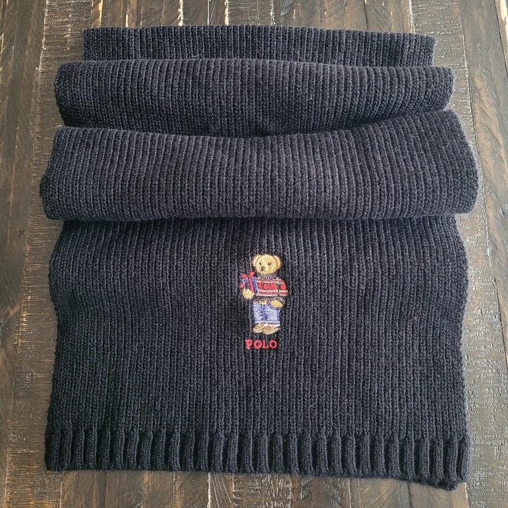 POLO RALPH LAUREN Polo Bear Scarf Wool Blend